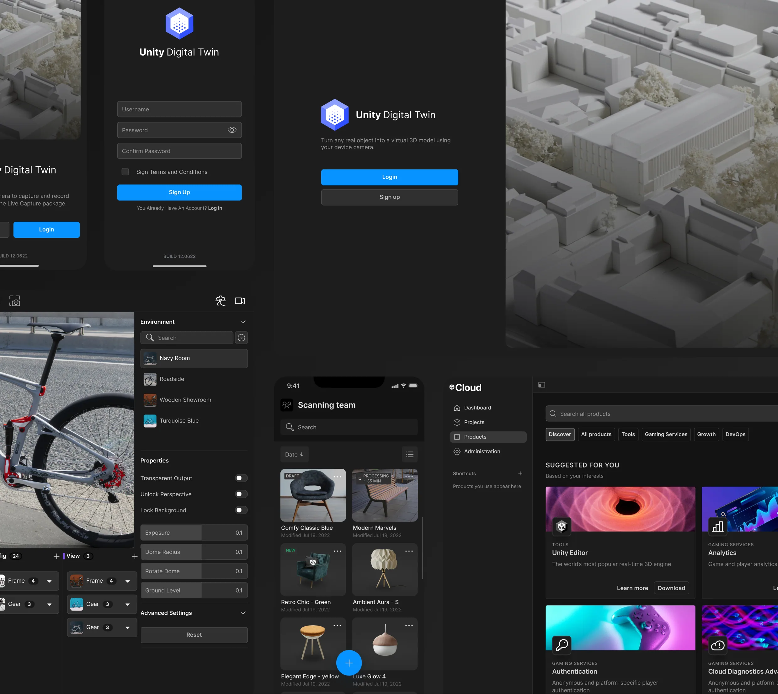 Unity product design work